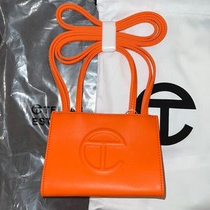 BRAND NEW Small Orange Telfar Shopping Bag